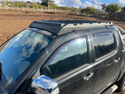 Rack de techo Toyota Hilux con barra led