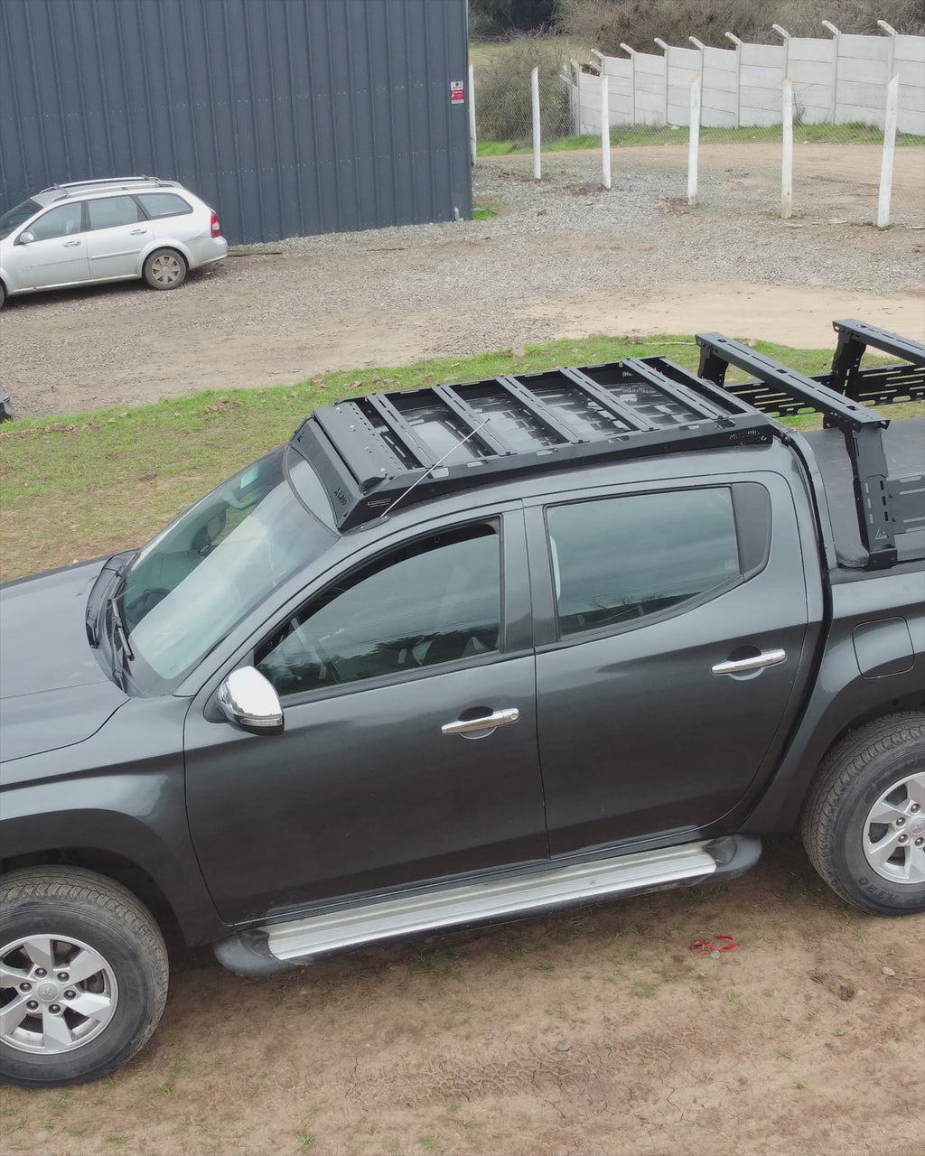 Rack de techo L200 con Barra led